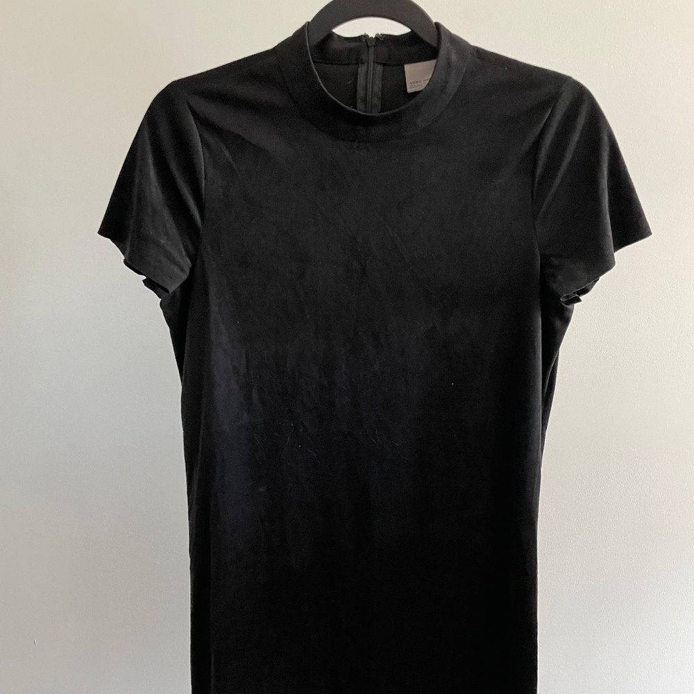 Vero Moda Suede Short Sleeve Dress (missing belt)